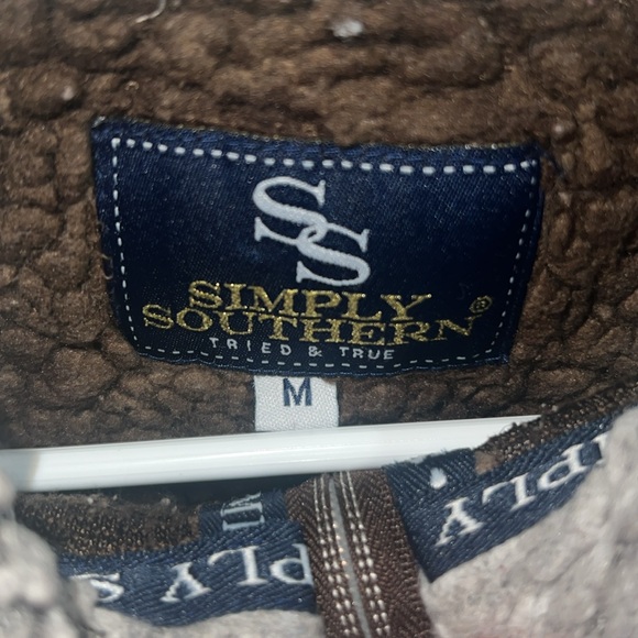 Brown fluffy sweater with zipper - Picture 2 of 4